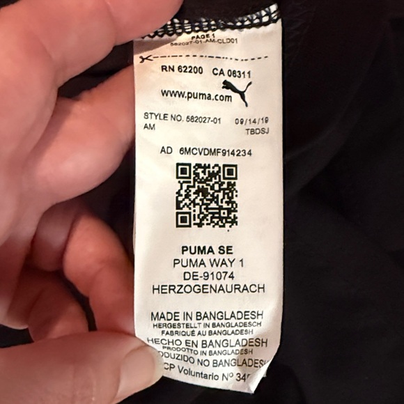 PUMA Rebel Camo Fill Men's Black Short Sleeve Tee - Picture 4 of 5